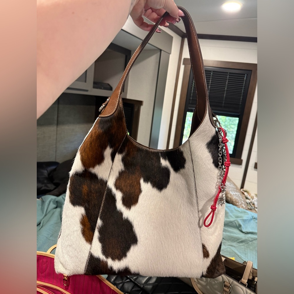 Cavalcanti Viral Cowhide Pattern Hobo Bag